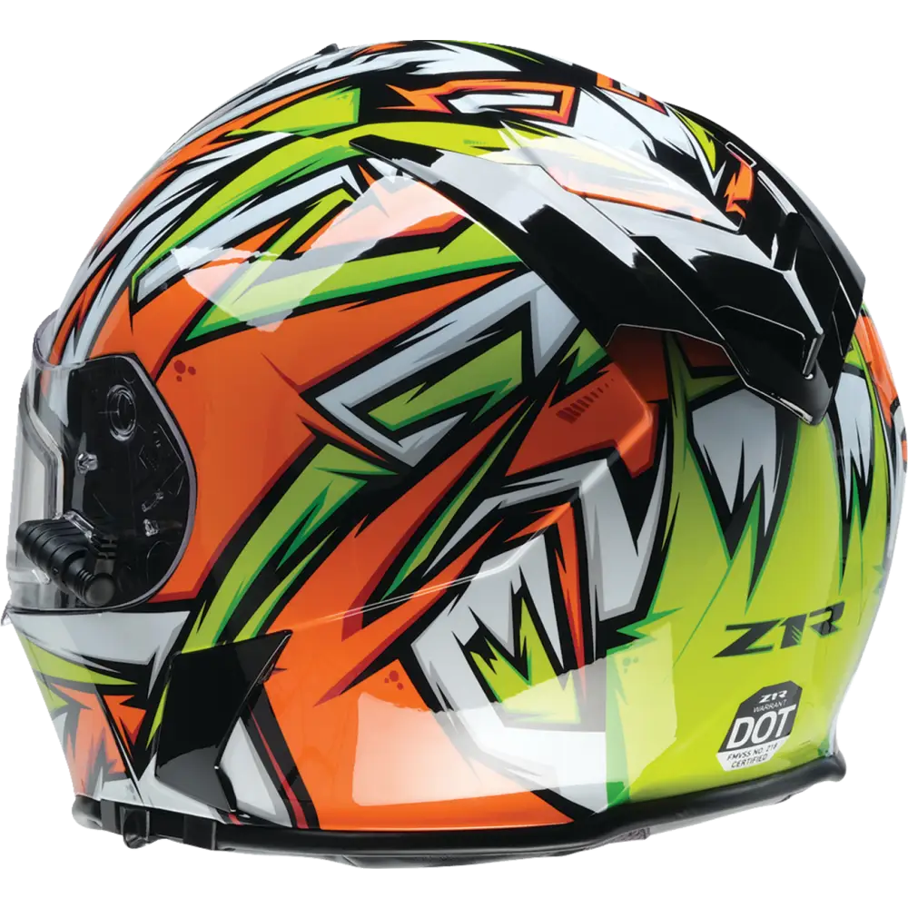 Z1R Warrant Snow Helmet - Neuron - Orange/Green - XS 0101-17223