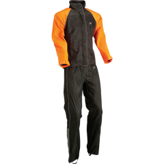 Z1R Women's 2-Piece Rainsuit - Black/Orange - 2XL 2853-0038