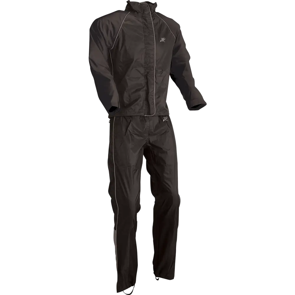 Z1R Women's 2-Piece Rainsuit - Black - XS 2853-0027