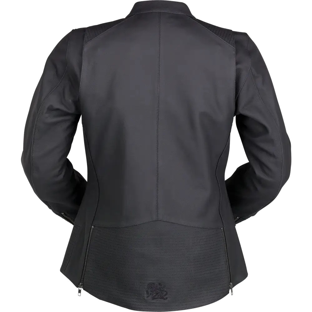 Z1R Women's Matchlock Leather Jacket - Black - Large 2813-1028