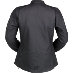 Z1R Women's Matchlock Leather Jacket - Black - XL 2813-1029
