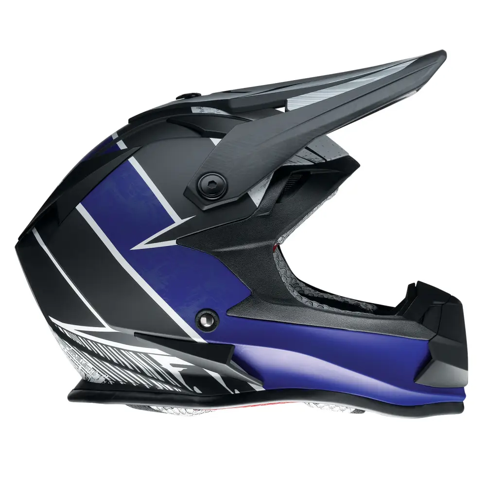 Z1R Youth F.I. Helmet - Fractal - MIPS? - Matte Black/Blue - Large 0111-1513