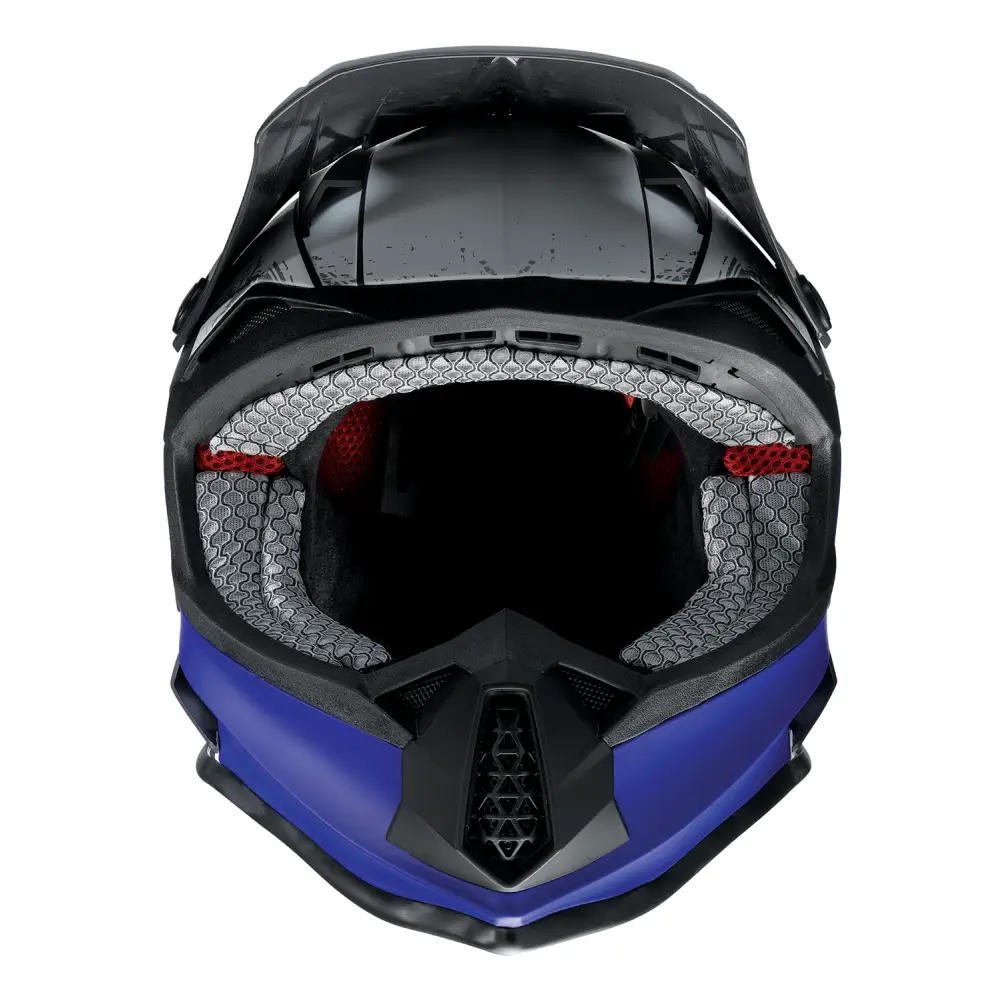 Z1R Youth F.I. Helmet - Fractal - MIPS? - Matte Black/Blue - Large 0111-1513