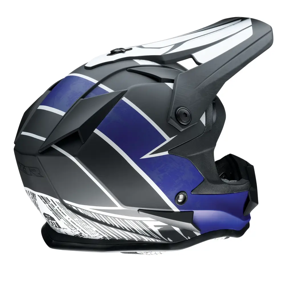 Z1R Youth F.I. Helmet - Fractal - MIPS? - Matte Black/Blue - Large 0111-1513