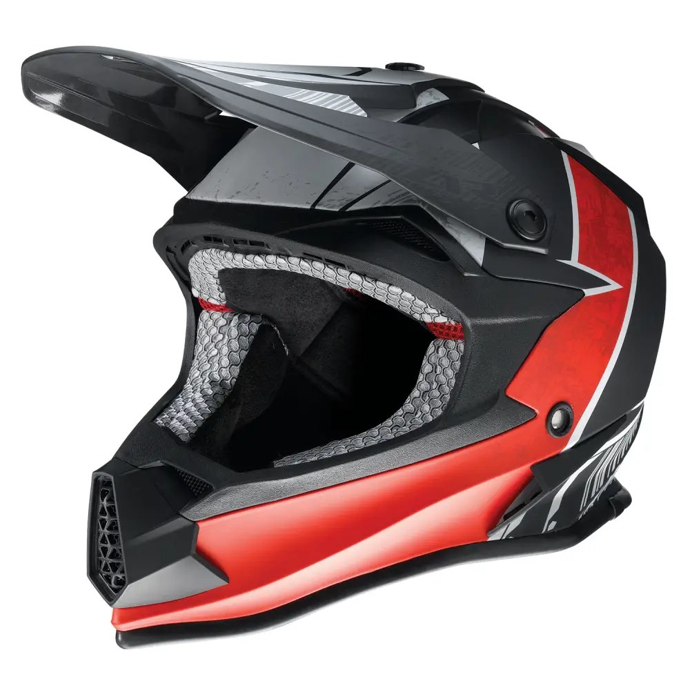 Z1R Youth F.I. Helmet - Fractal - MIPS? - Matte Black/Red - Small 0111-1517
