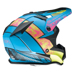Z1R Youth F.I. Helmet - Fractal - MIPS? - Matte Blue/Hi-Viz - Large 0111-1516
