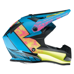 Z1R Youth F.I. Helmet - Fractal - MIPS? - Matte Blue/Hi-Viz - Large 0111-1516
