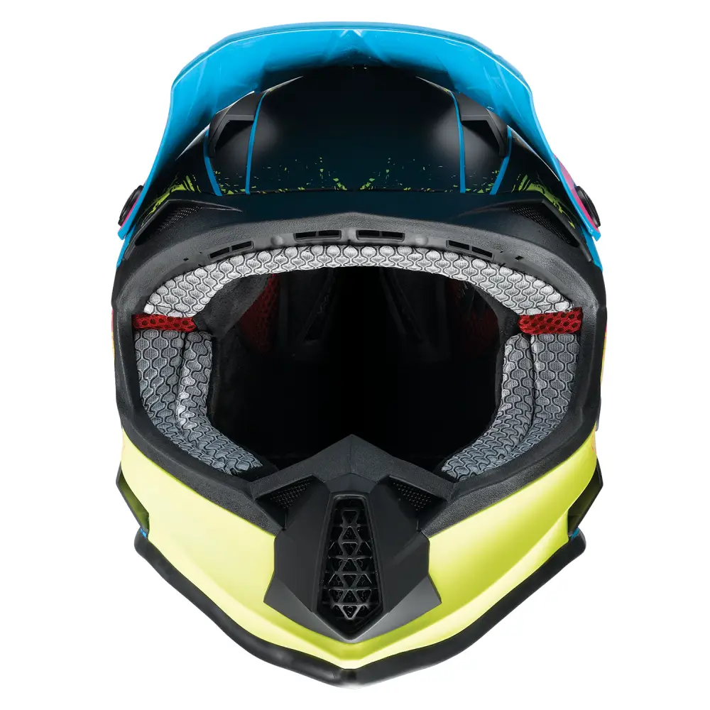Z1R Youth F.I. Helmet - Fractal - MIPS? - Matte Blue/Hi-Viz - Medium 0111-1515