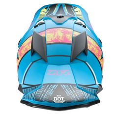 Z1R Youth F.I. Helmet - Fractal - MIPS? - Matte Blue/Hi-Viz - Small 0111-1514