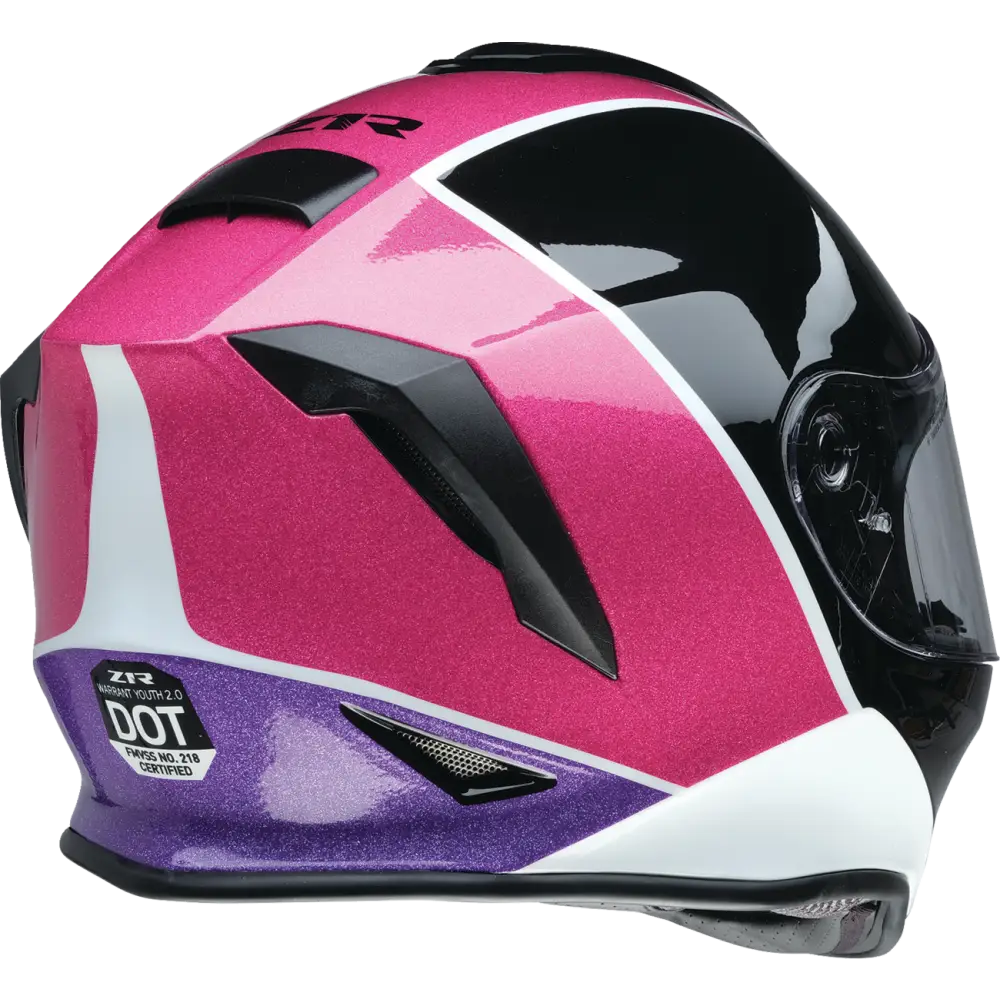 Z1R Youth Warrant Snow Helmet - Fresh Pow - Pink/Purple - Large 0122-0137