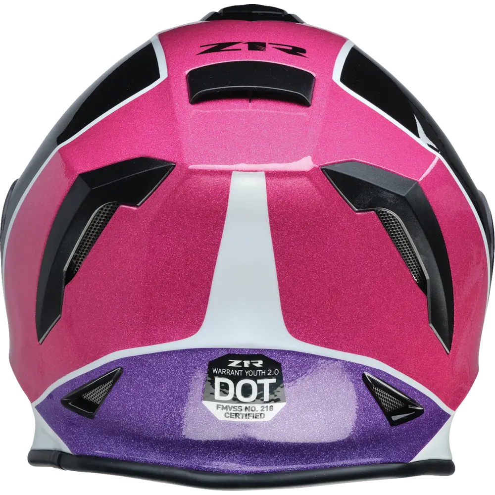 Z1R Youth Warrant Snow Helmet - Fresh Pow - Pink/Purple - Medium 0122-0136