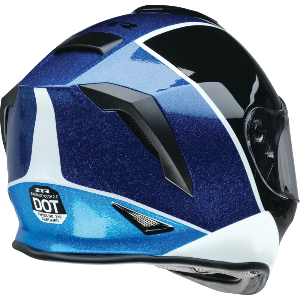 Z1R Youth Warrant Snow Helmet - Fresh Pow - Purple/Blue - Large 0122-0140