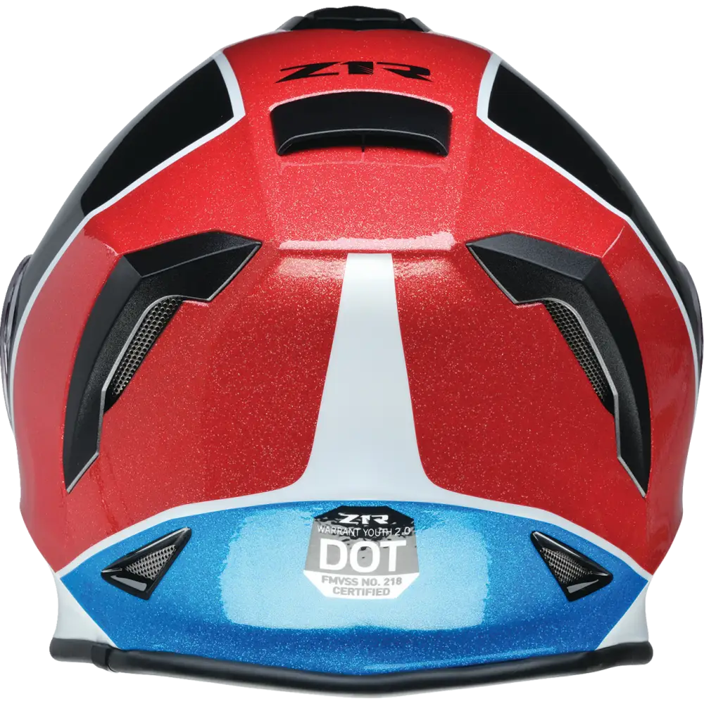 Z1R Youth Warrant Snow Helmet - Fresh Pow - Red/White/Blue - Small 0122-0128
