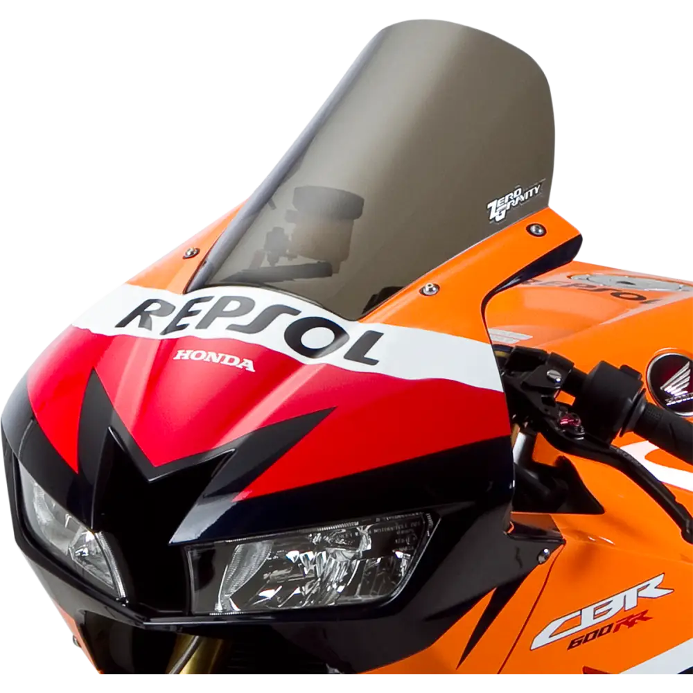 ZERO GRAVITY Sport Windscreen - Smoke - 600RR 23-408-02 - Windshield Fairing Group