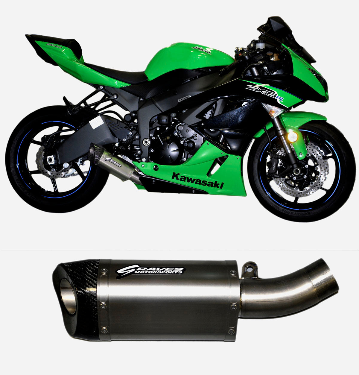 Graves Motorsports ZX6R / ZX636 Slip-on Exhaust