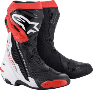 Alpinestars Supertech R Boots - Black/White/Red